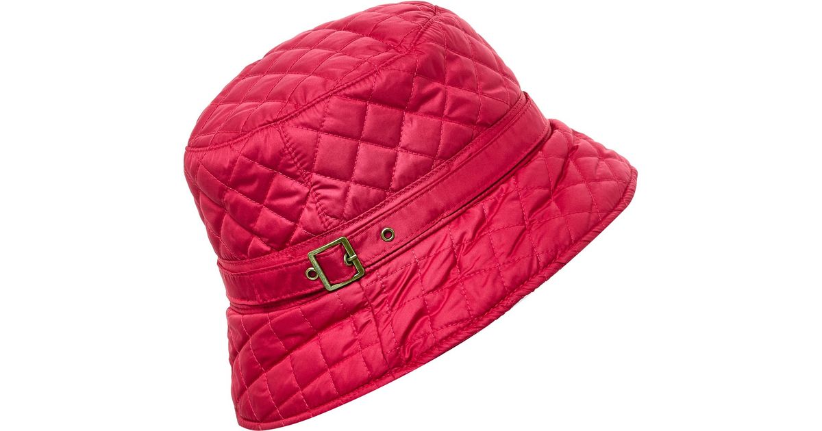 barbour quilted hat