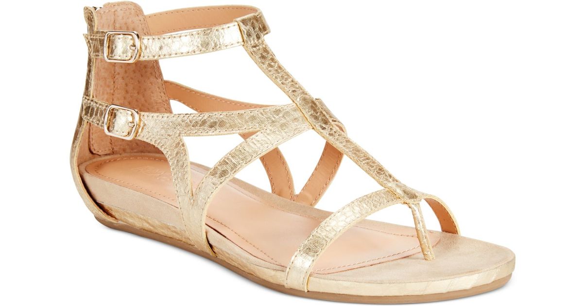 Kenneth Cole Reaction Women's Lost Time Gladiator Sandals in Metallic ...