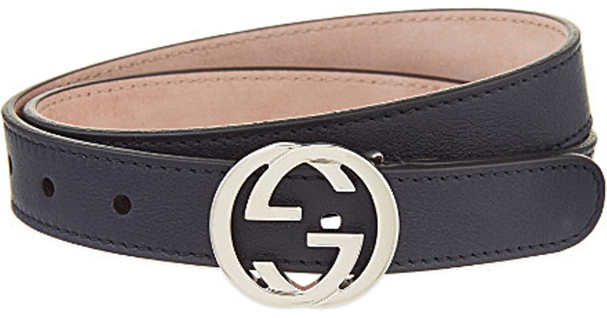 navy gucci belt