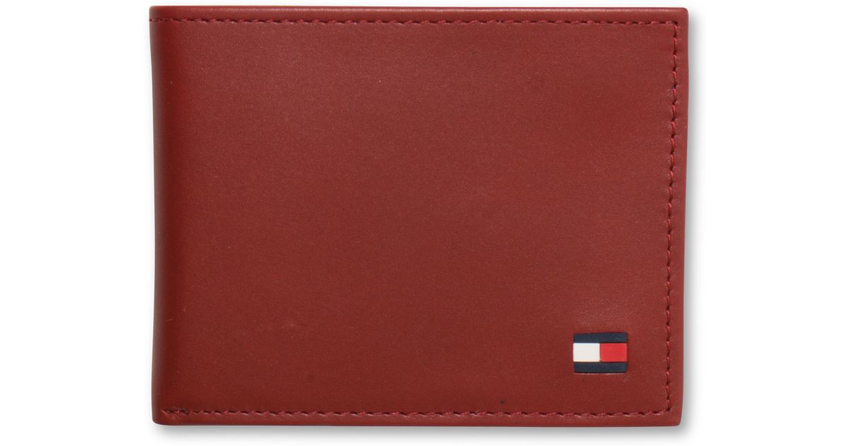 tommy hilfiger wallet red