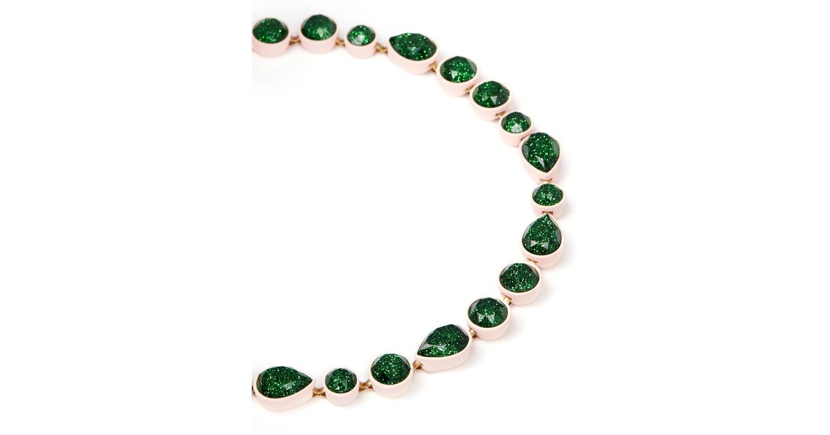 J.Crew Sea Glass Brul e Necklace in Green Lyst
