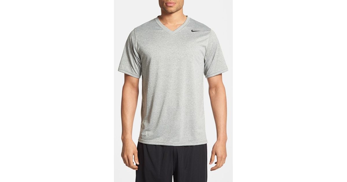 men's v neck dri fit t shirts