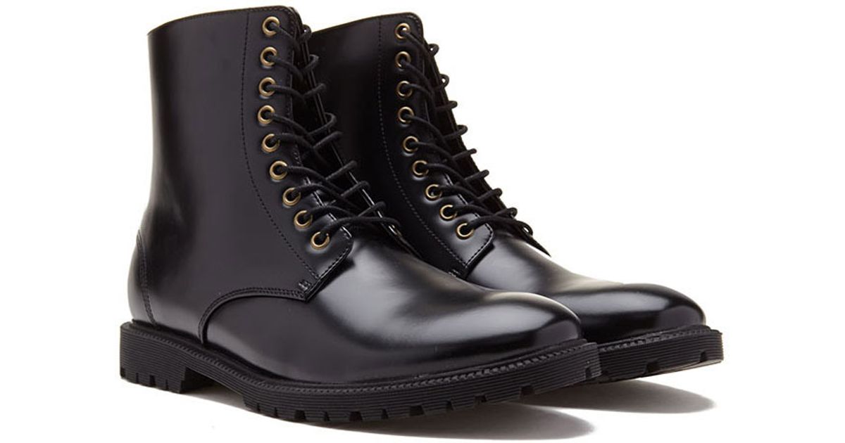 faux leather boots mens