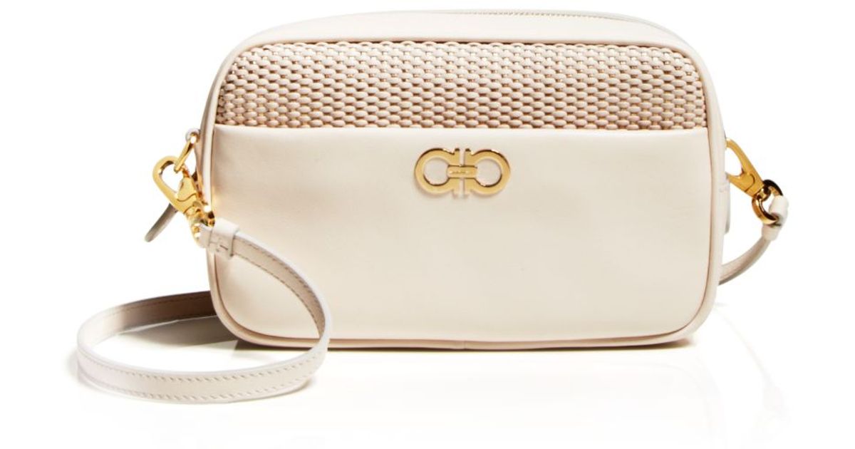 Ferragamo Crossbody Gancini Camera Bag in Natural Lyst