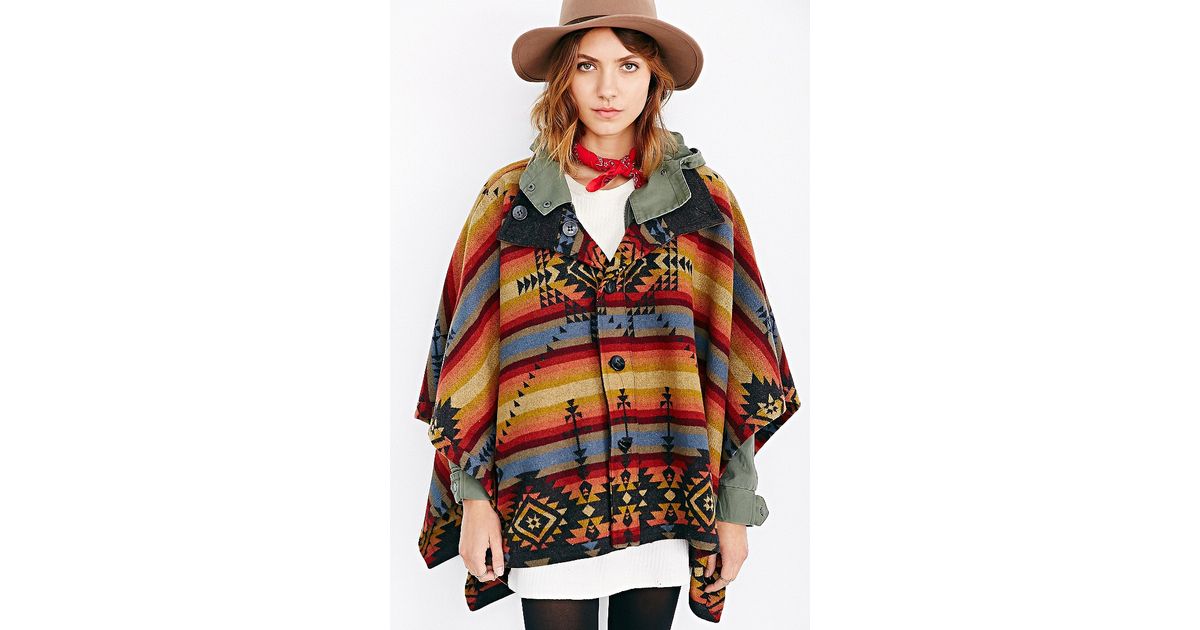 pendleton poncho coat