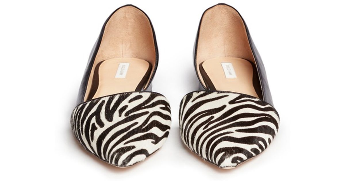 cole haan animal print flats