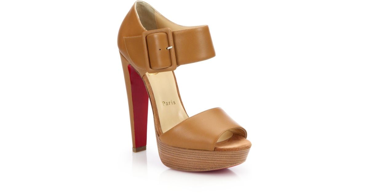 replica shoes louboutin - Christian louboutin Haute Retenue Leather Platform Sandals in ... replica shoes louboutin - Christian louboutin Haute Retenue Leather Platform Sandals in ...