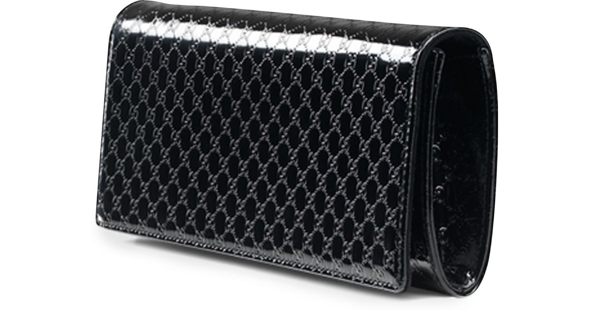gucci patent leather clutch