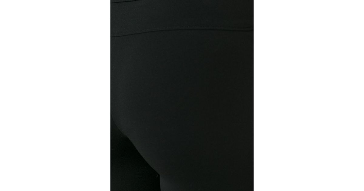Roberto Cavalli Silk Skinny Trousers in Black - Lyst