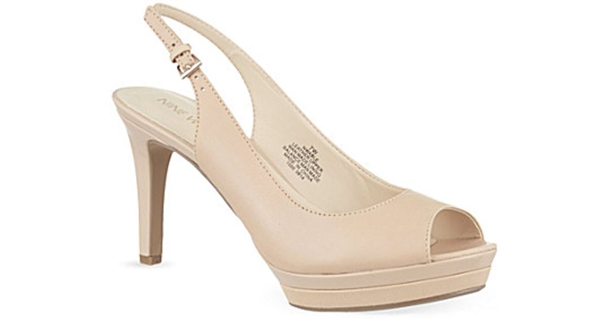 nine west slingback peep toe