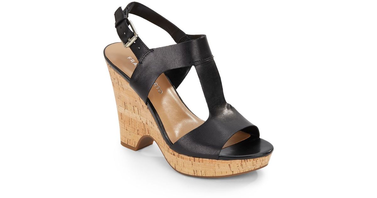 franco sarto cork wedge sandals