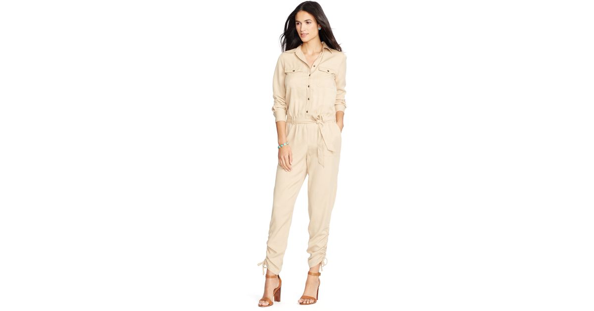 Ralph lauren twill jumpsuit Clearance