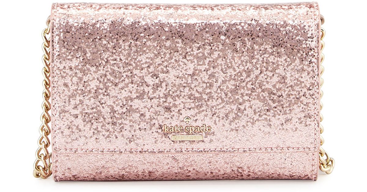 Lyst Kate Spade New York Glitter Bug Cross Body Bag In Metallic