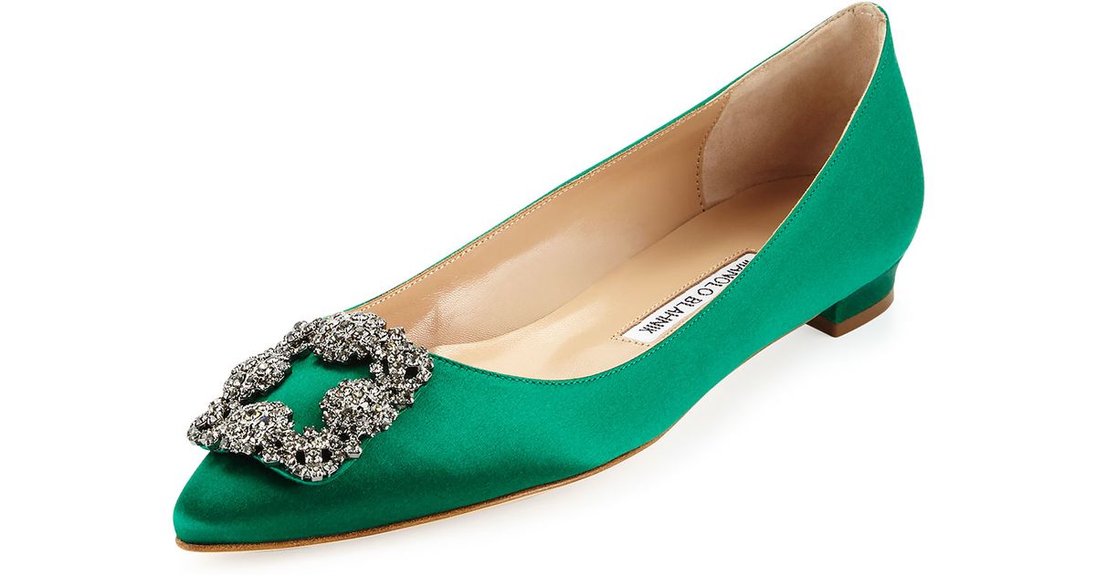 manolo blahnik emerald green