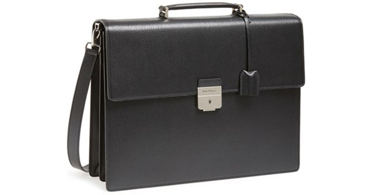 ferragamo mens briefcase