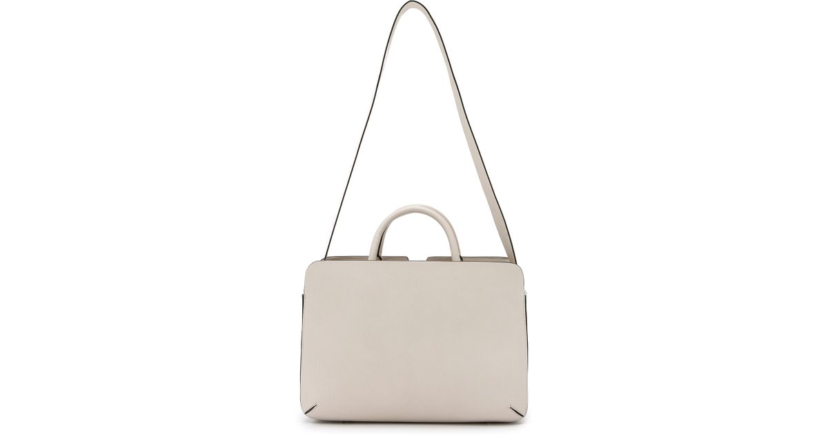 Anya Hindmarch Albion Top Handle Arrows Bag Chalk in White Lyst