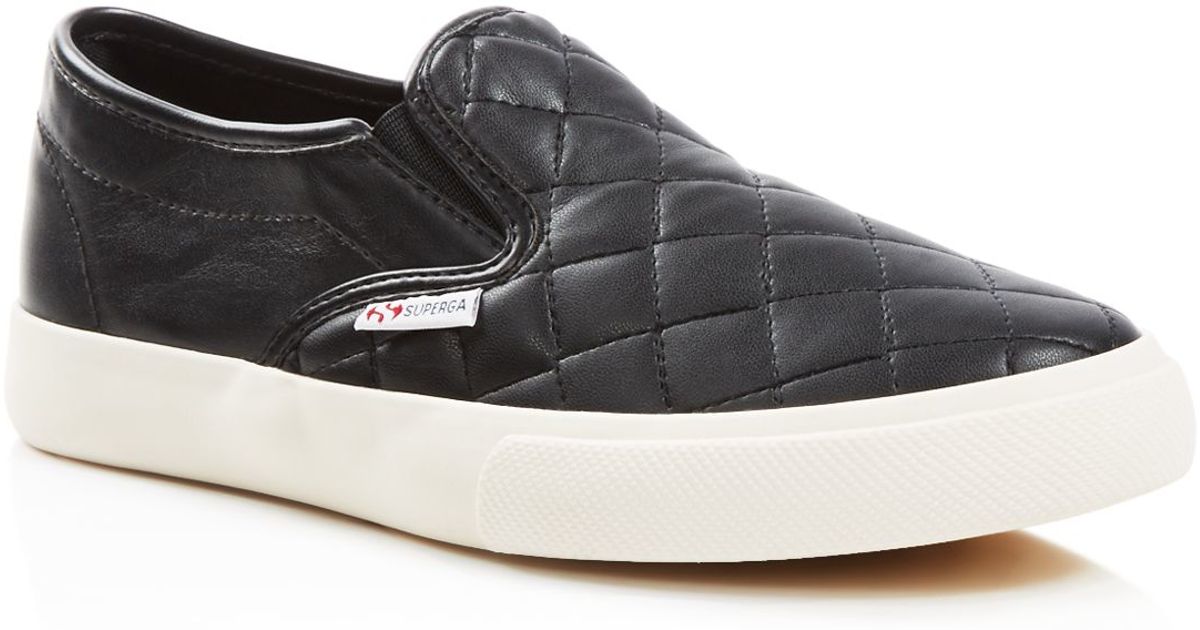 Superga Quilted Slip On Sneakers in 