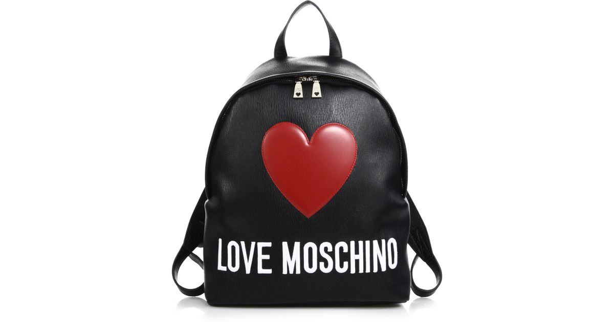 love moschino heart backpack
