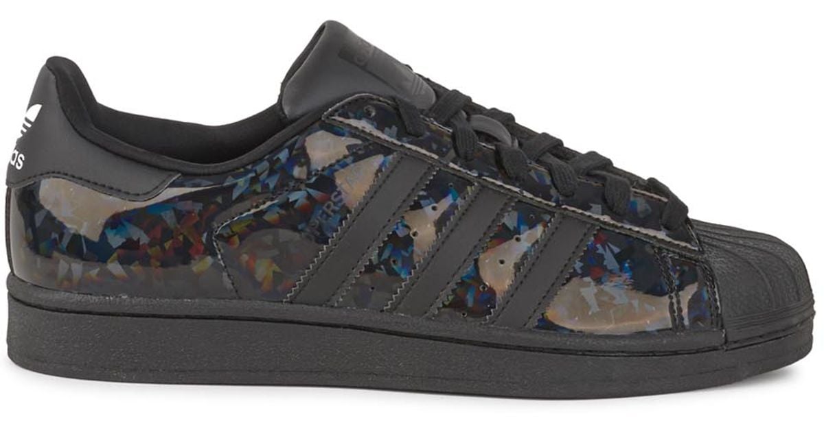 adidas Originals Superstar Black Holographic Trainers | Lyst UK