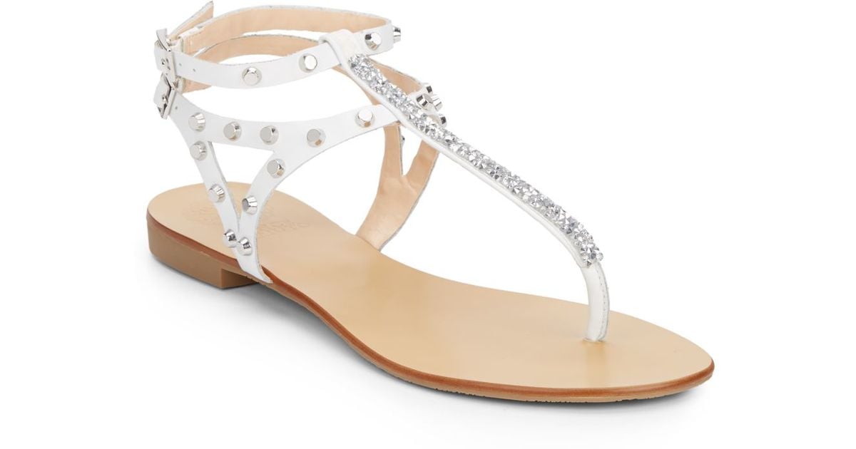 vince camuto white sandals