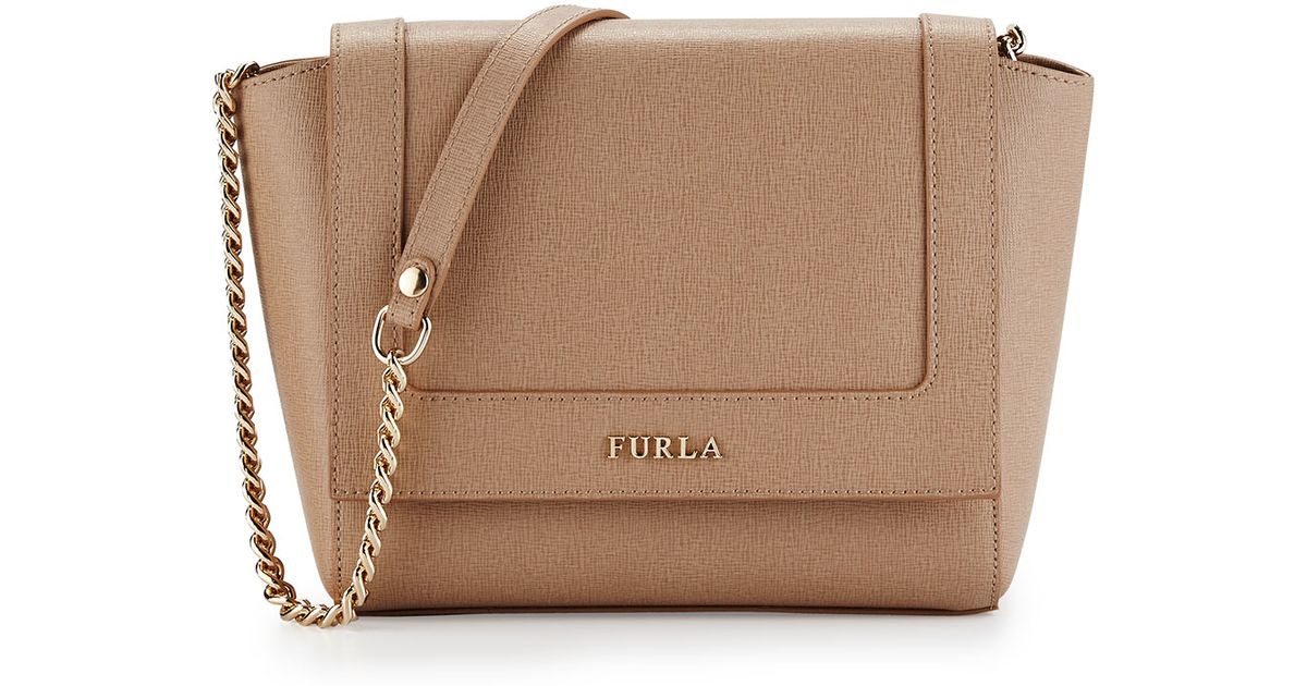 furla ginerva mini leather crossbody bag in lyst furla ginerva mini leather crossbody bag in lyst