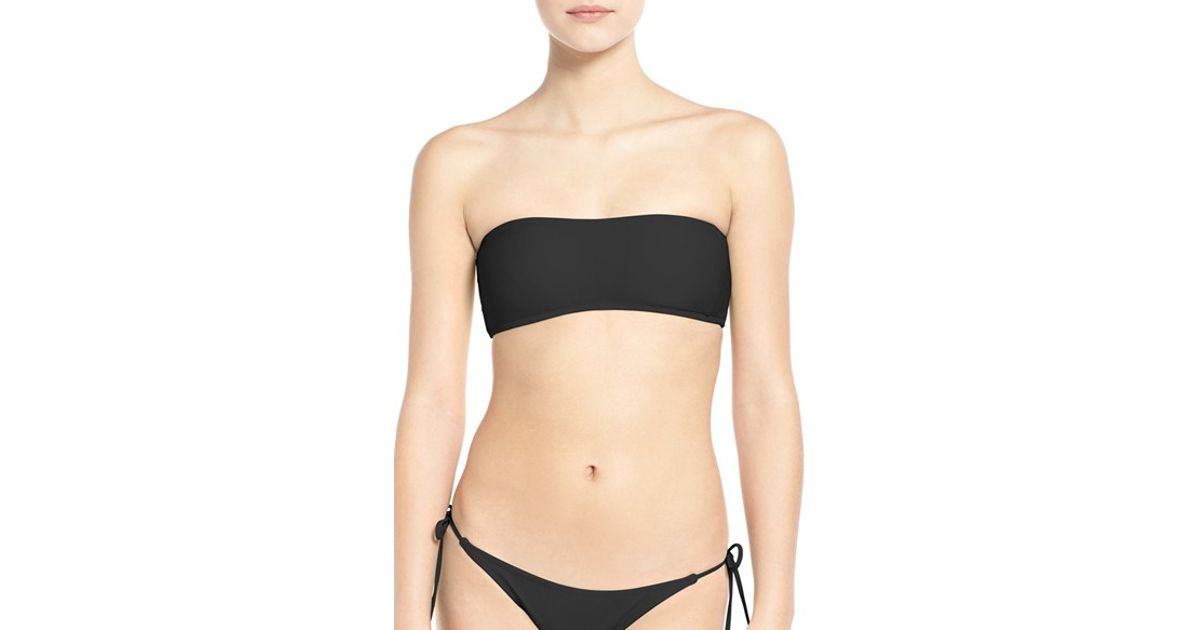 solid bandeau bikini top