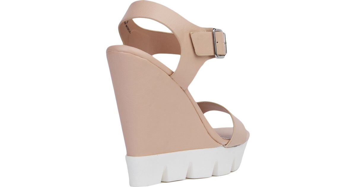 platform sandals white sole