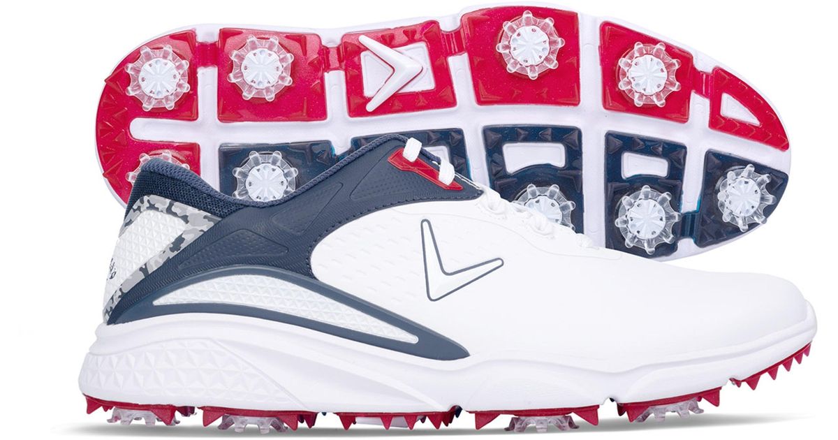 Callaway Apparel Coronado V3 Spiked Golf Shoe in White for Men Lyst