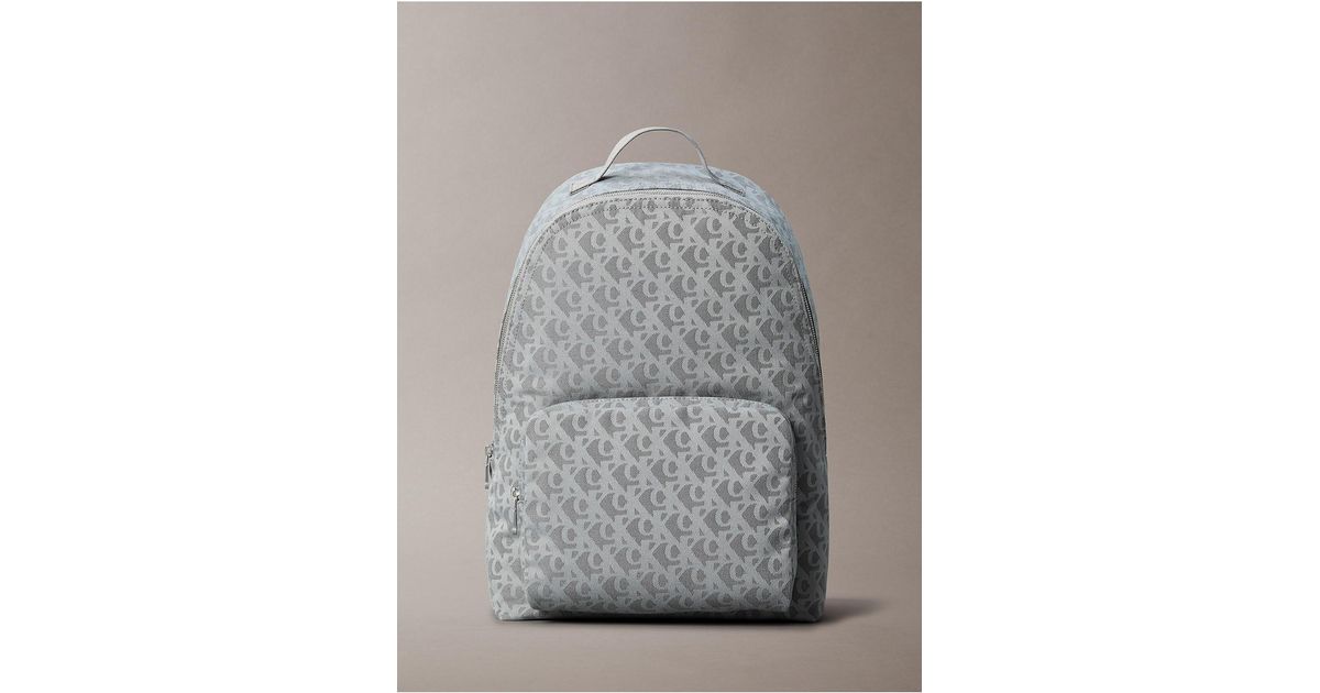 【 】★バッグ★ Jacquard Monogram Zip Backpack Calvin Klein Calvin Klein Jacquard Monogram Logo Zip