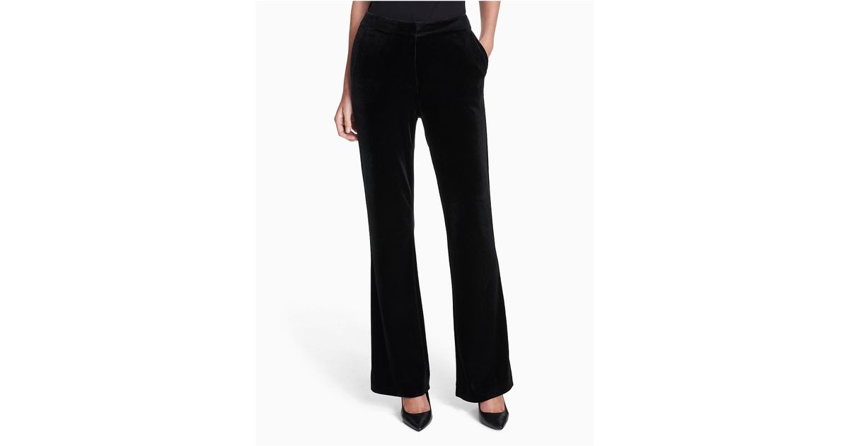 calvin klein velvet pants