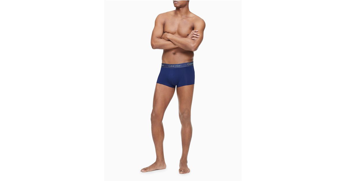 Calvin Klein Synthetic Air Fx Micro Low Rise Trunk in Blue for Men Lyst