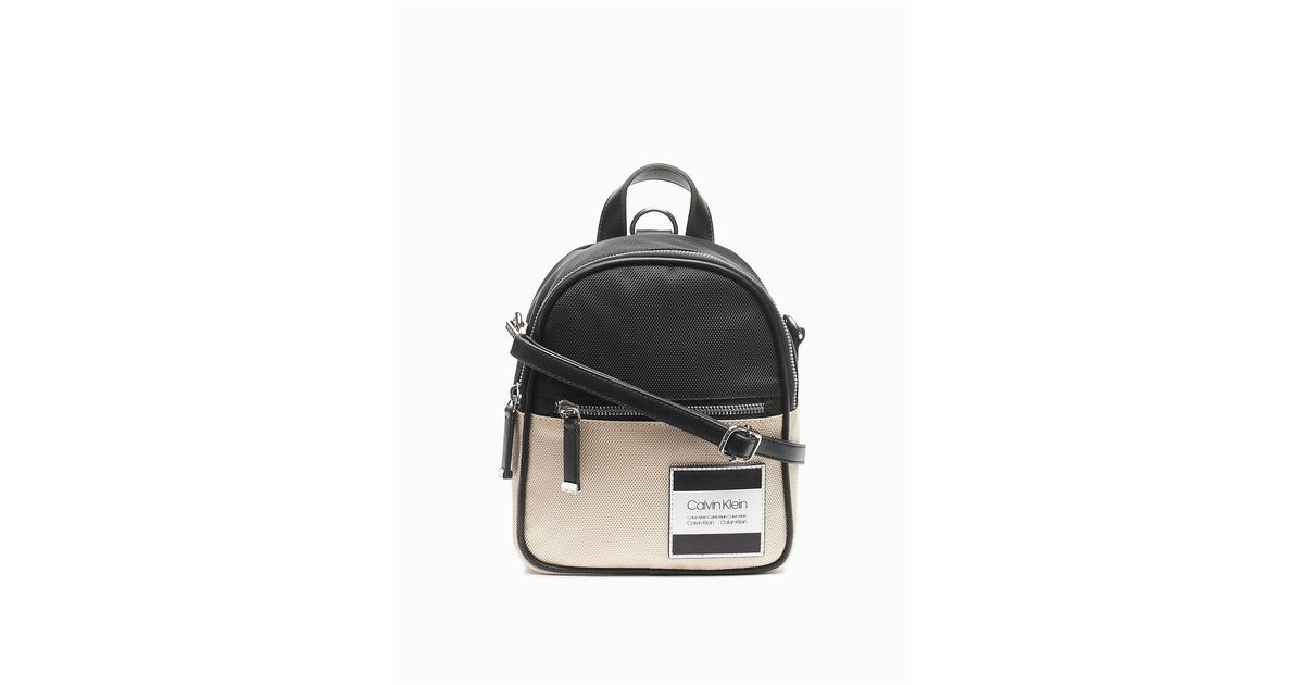 calvin klein nylon logo backpack