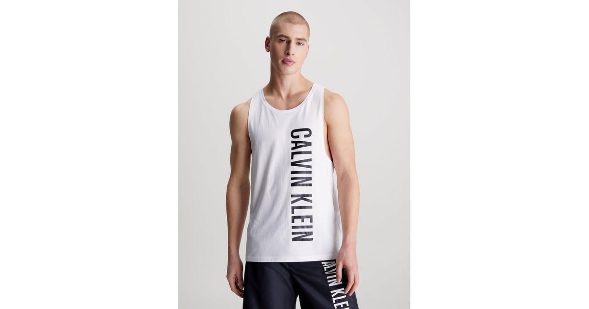 Calvin Klein Beach Tank Top - Intense Power in White for Men | Lyst UK