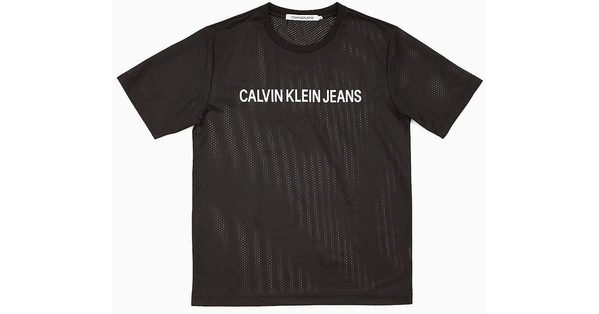 calvin klein mesh t shirt
