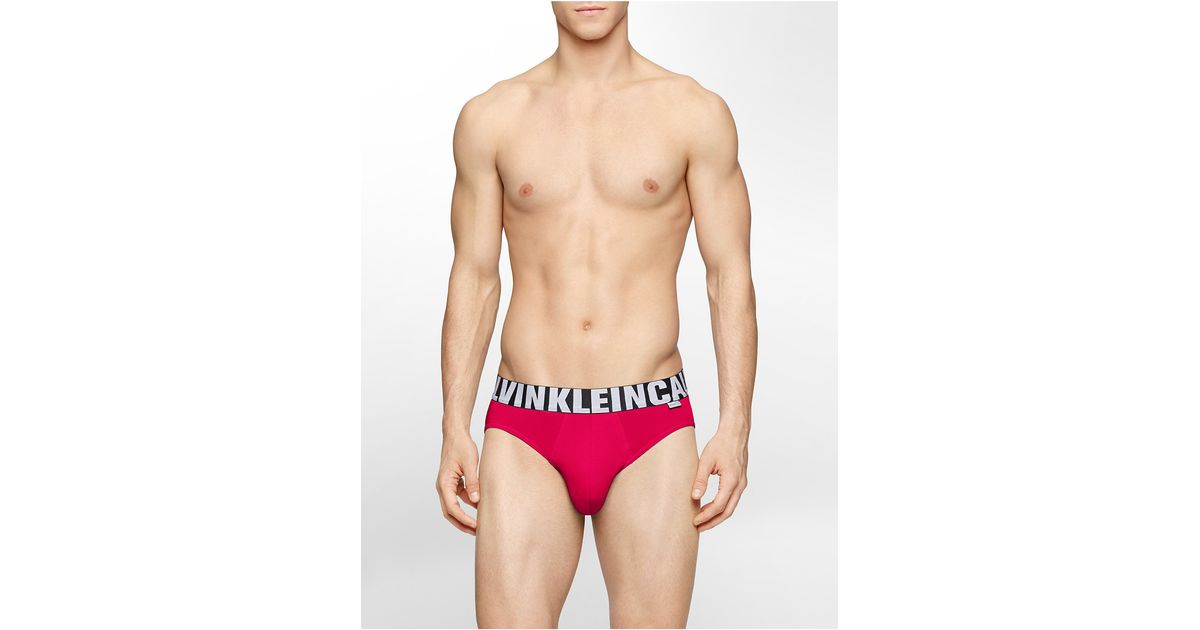 Calvin Klein Underwear X-cotton Hip Brief in Red for Men | Lyst