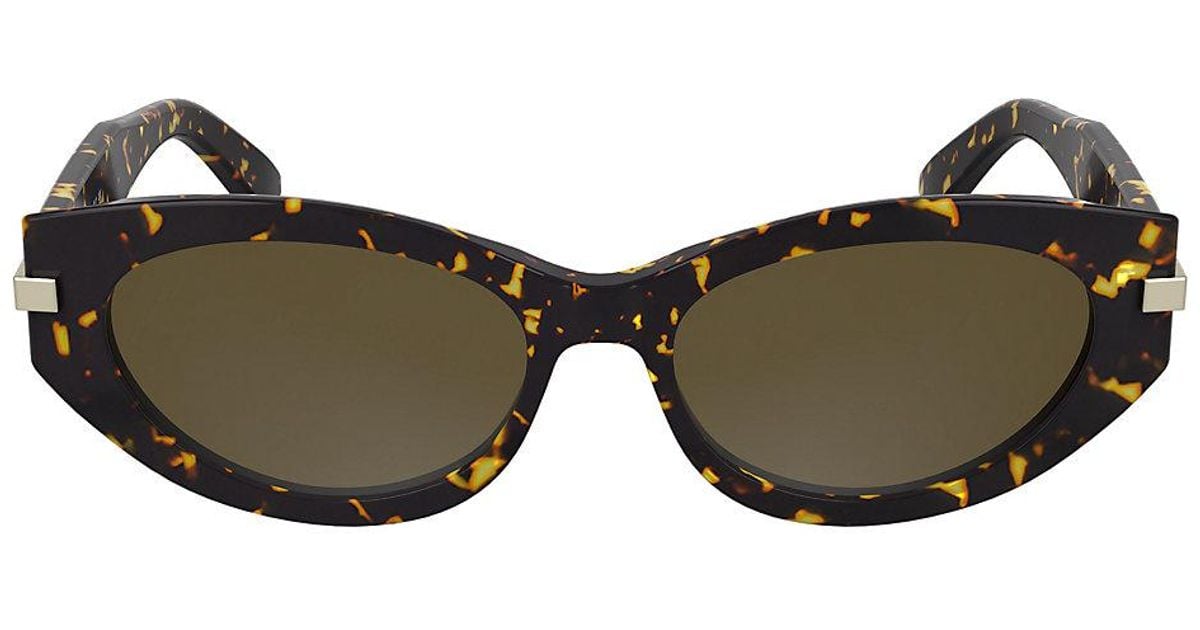 Occhiali Da Sole Da Gatta Ck25502S di Calvin Klein in Marrone Lyst