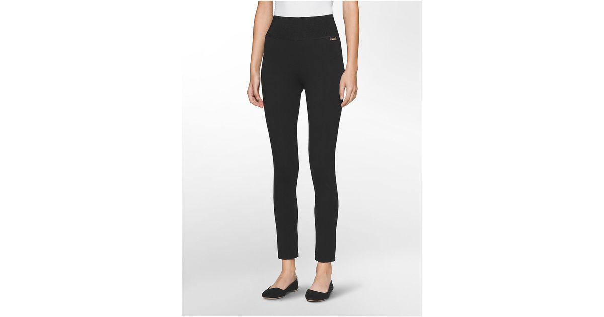 calvin klein modern essential power stretch legging with waistband