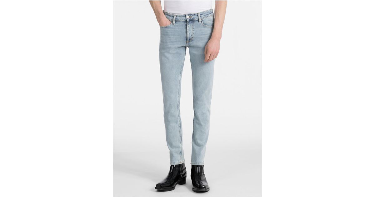 calvin klein light blue jeans