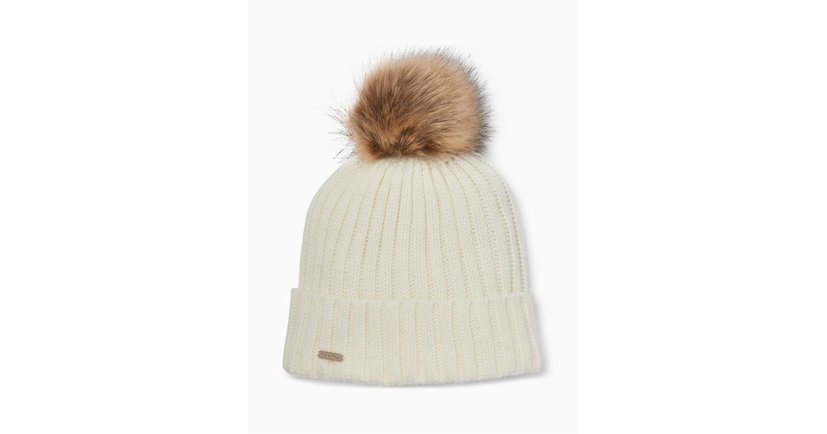 calvin klein pom beanie