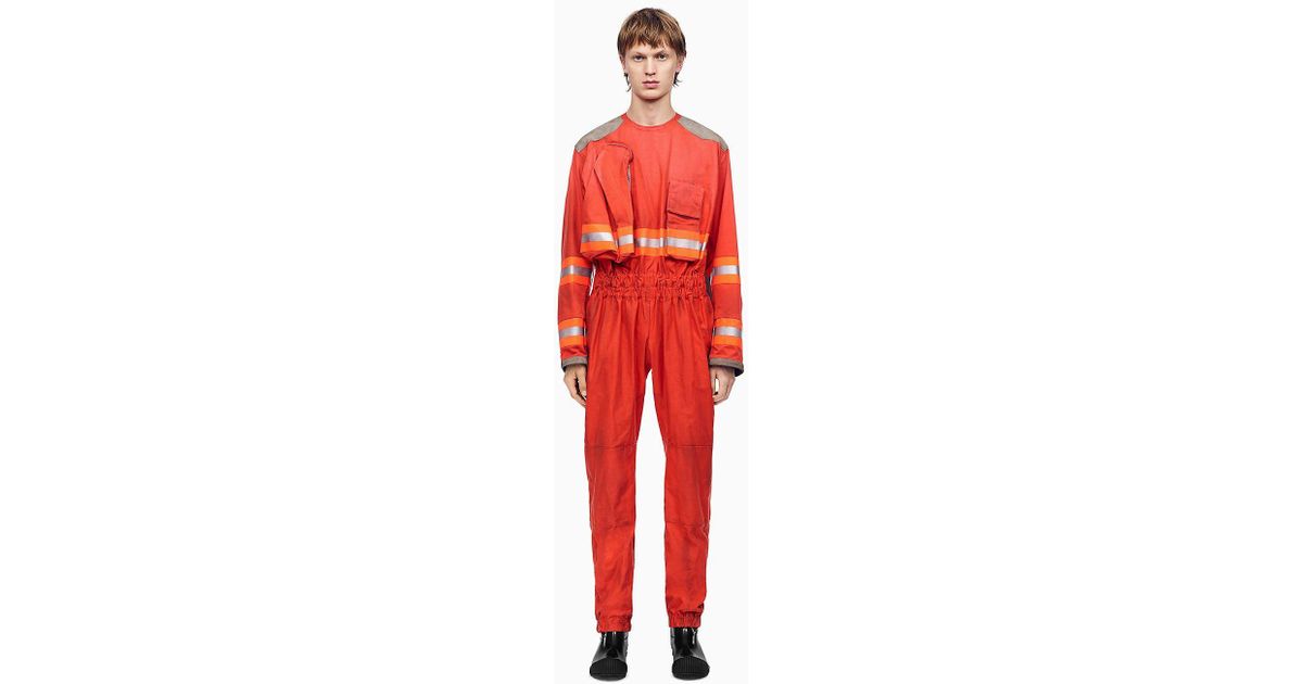 calvin klein fireman jumpsuit