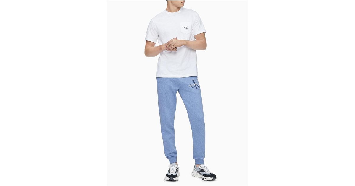 calvin klein monogram logo joggers