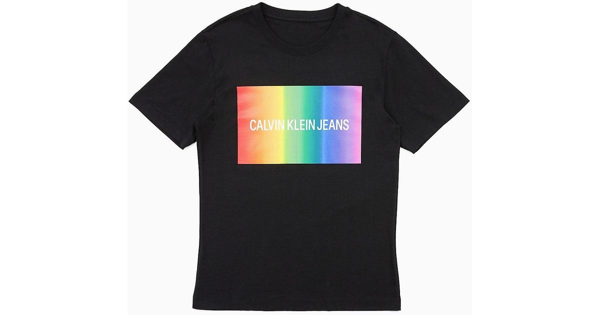 rainbow calvin klein shirt