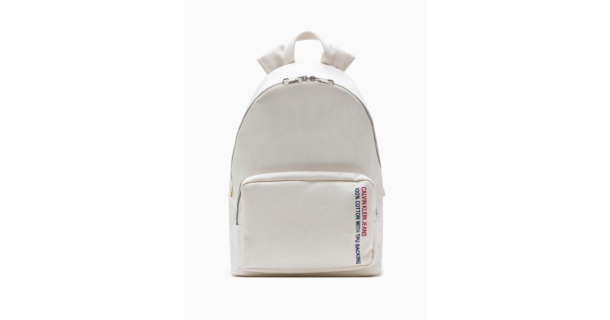 calvin klein canvas backpack