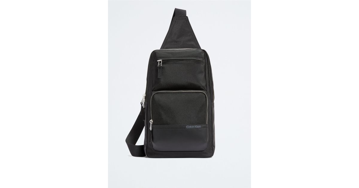 Calvin Klein Utility Sling Bag in Black for Men | Lyst