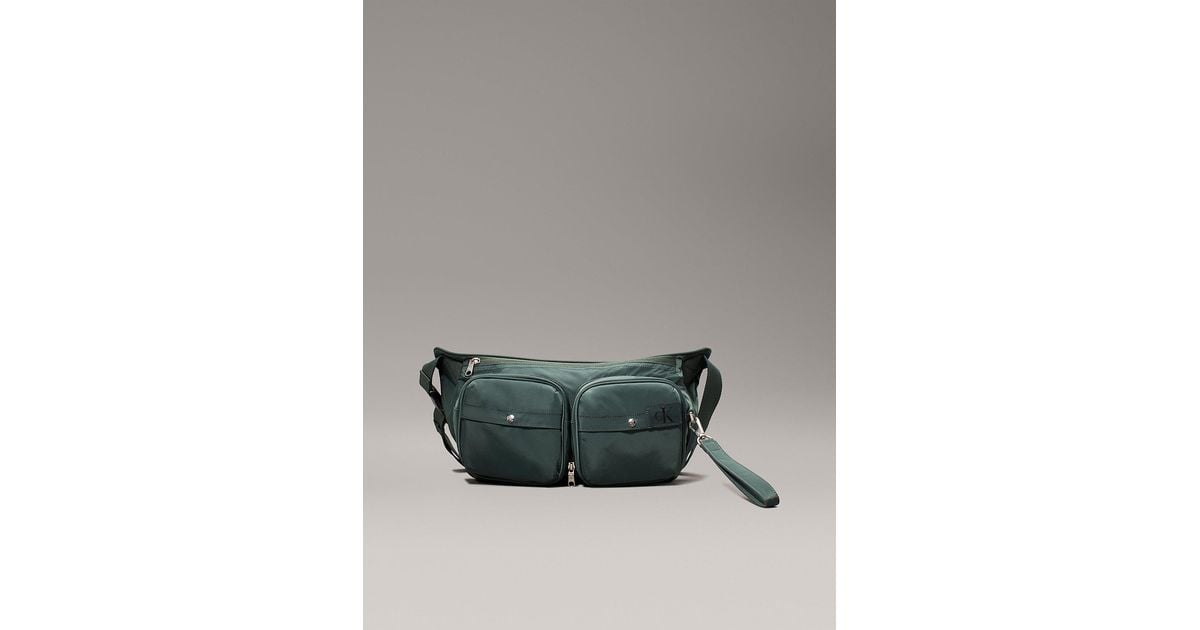 Calvin Klein Packable 2-In-1 Crossbody Sling Bag in Grey for Men