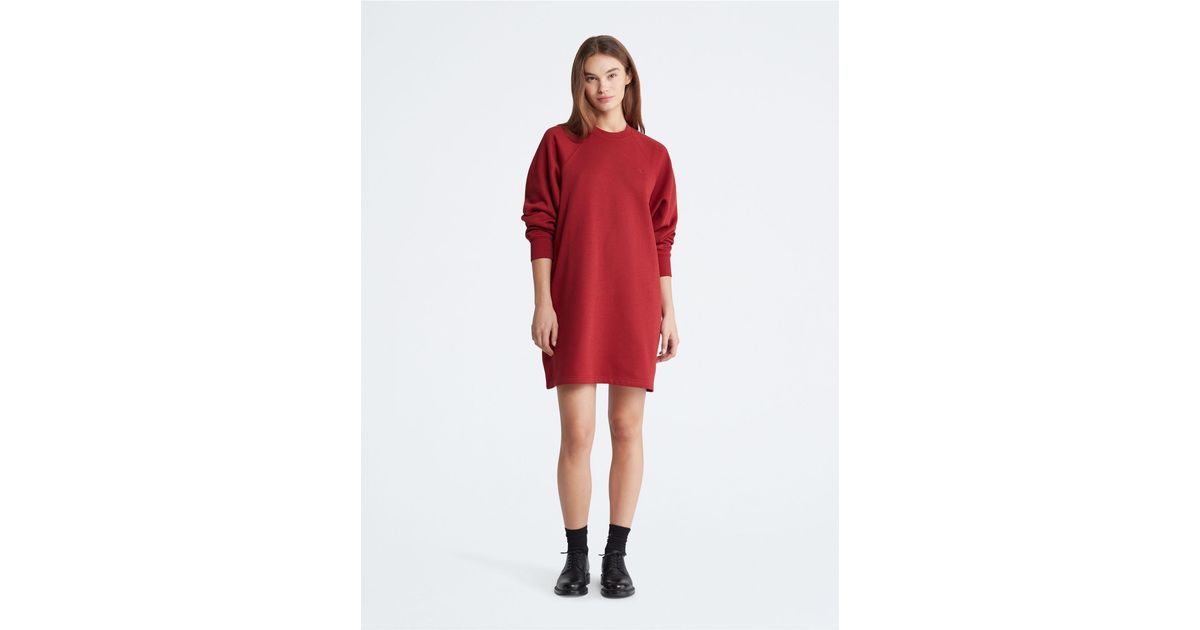 Fleece sweatshirt hotsell dress
