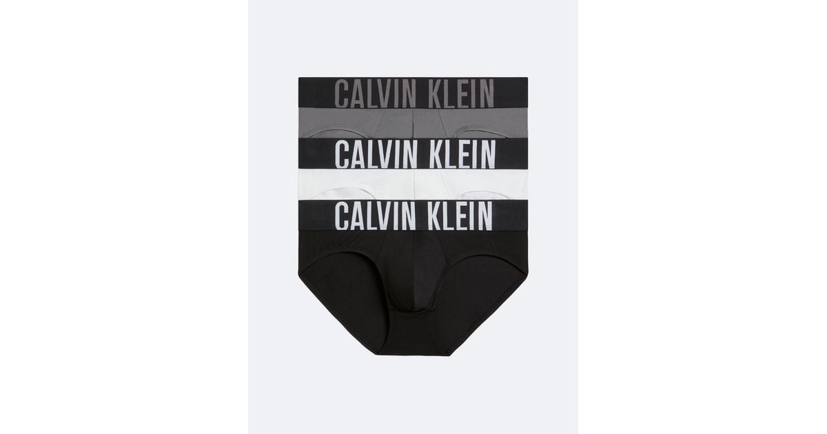 Calvin Klein Intense Power Micro 3 Pack Hip Brief In Black For Men Lyst 4929