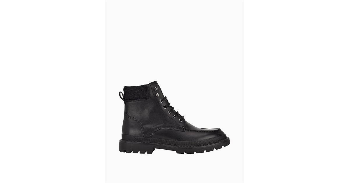 calvin klein trophy leather boot
