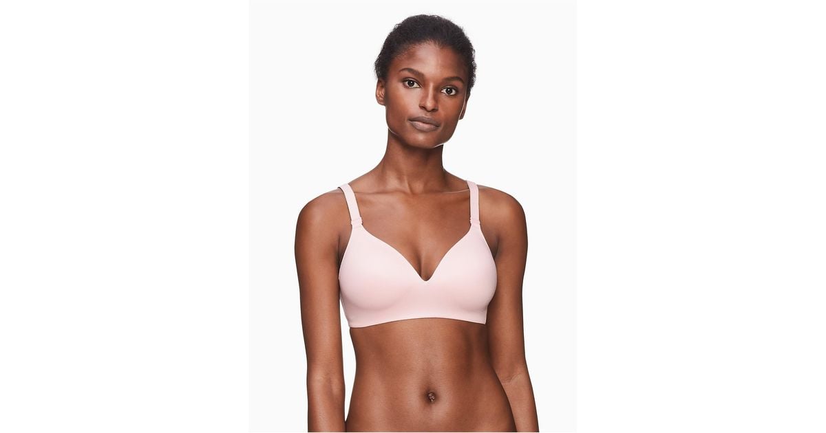 Calvin Klein Perfectly Fit Lightly Lined Wirefree Lounge Bra | Lyst