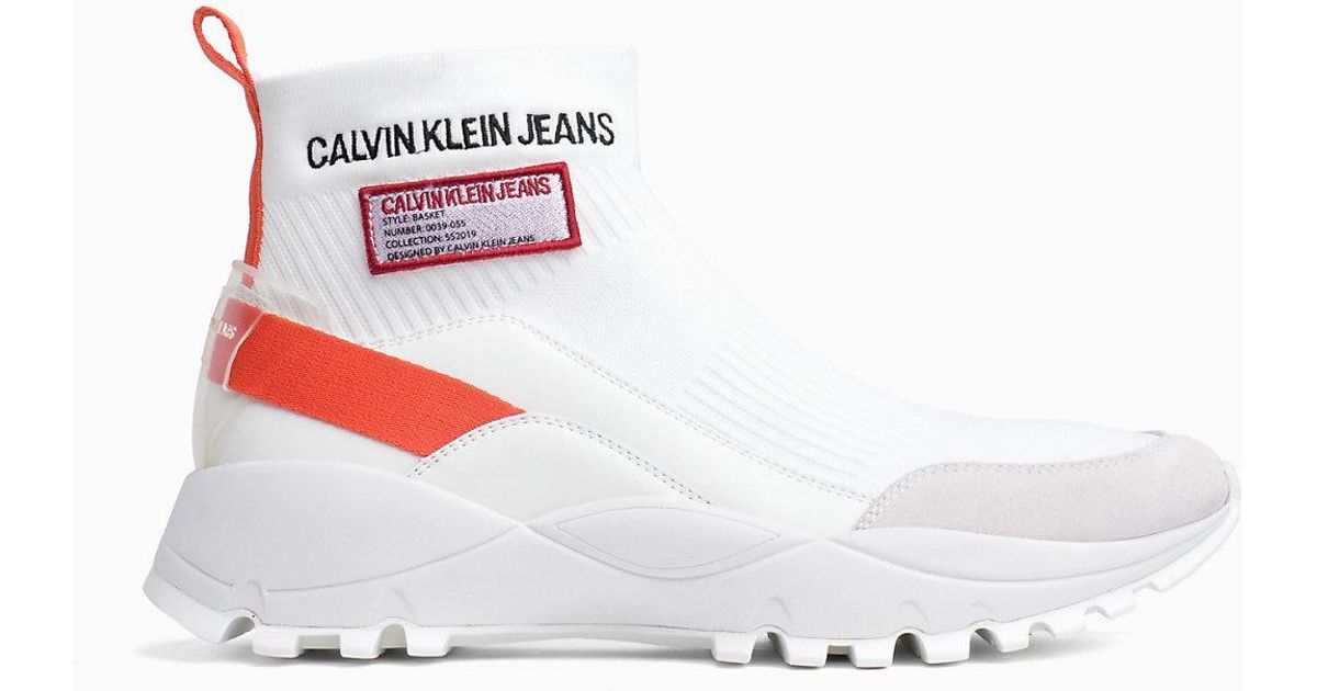 calvin klein knit high tops
